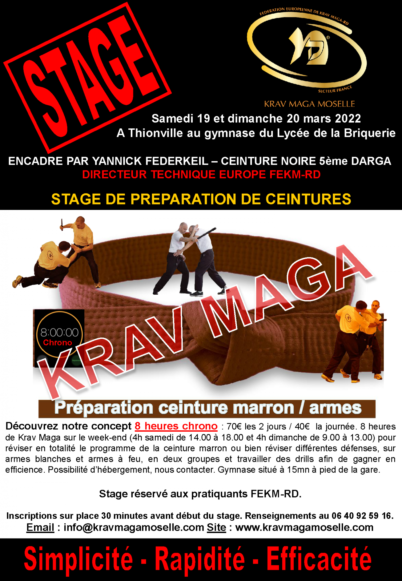 Krav maga ceinture marron outlet